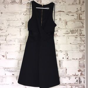 Express A-line black dress